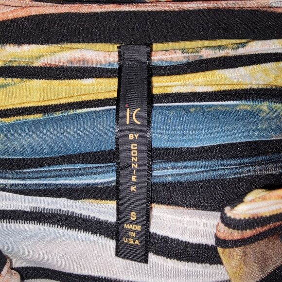 IC By CONNIE K. Asymmetrical Artsy Jacket Striped Size Small - Picture 6 of 7